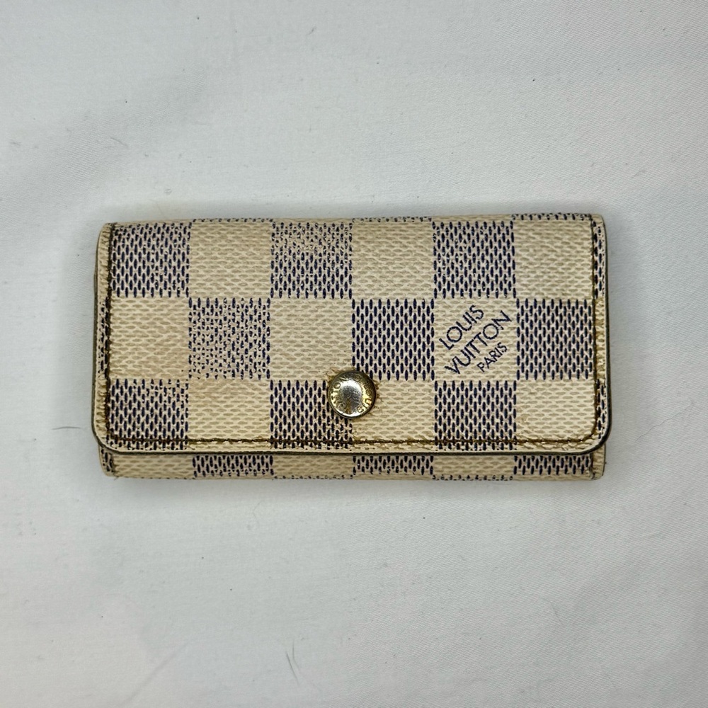 Louis Vuitton Damier Azur 4 Key Holder